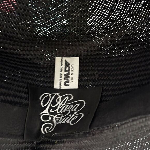 Vintage Women's Black Hat Floral Rosette Elegant Formal Spring - Picture 6 of 6